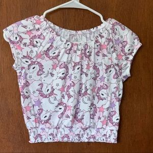 Children’s Place Unicorns Crop Top
